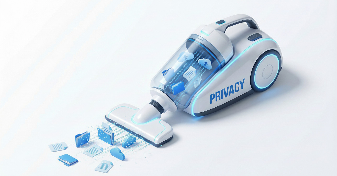 Privacy Data Cleanup Illustration